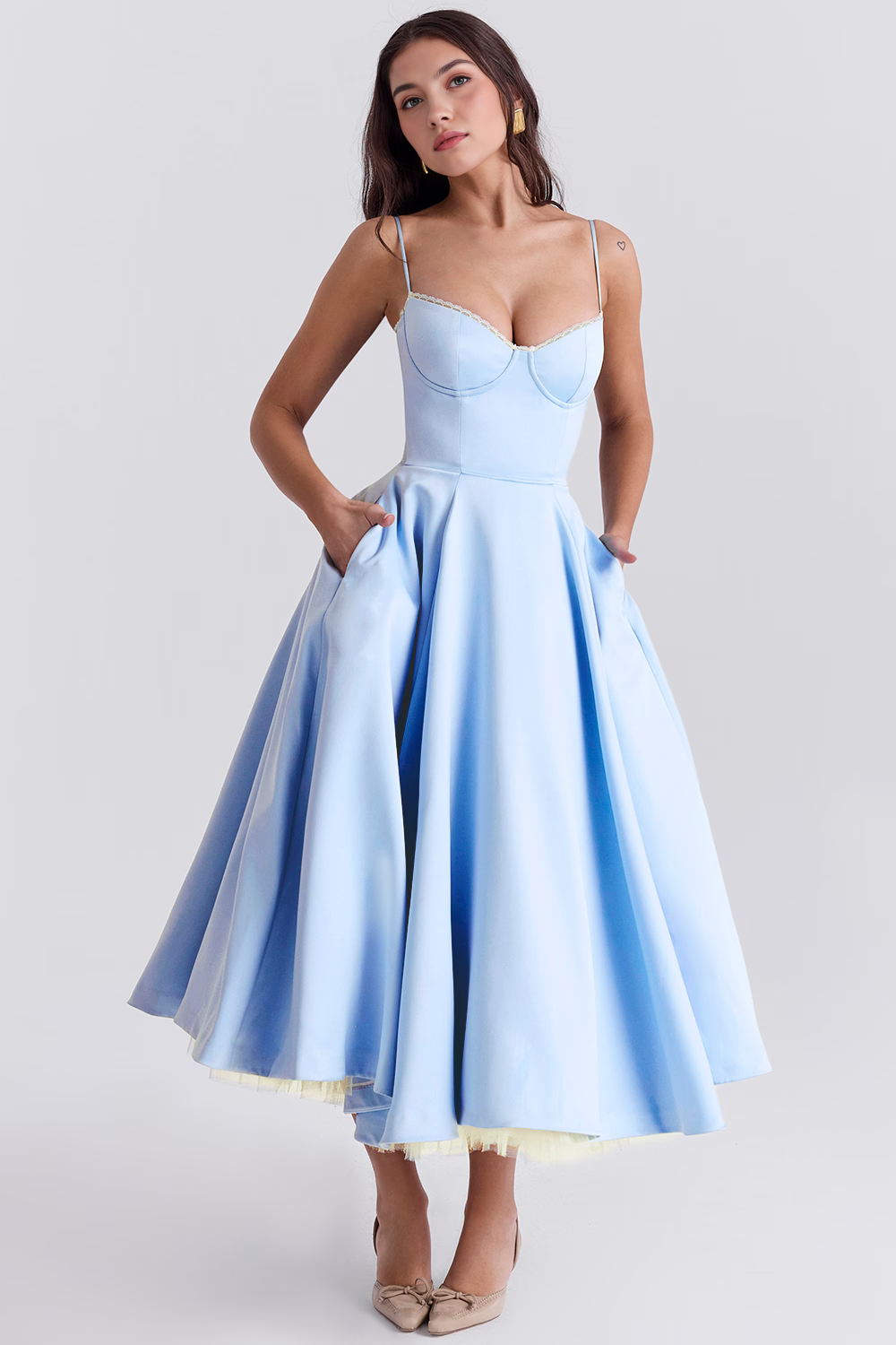Midikleid Cloe - Doppellagig