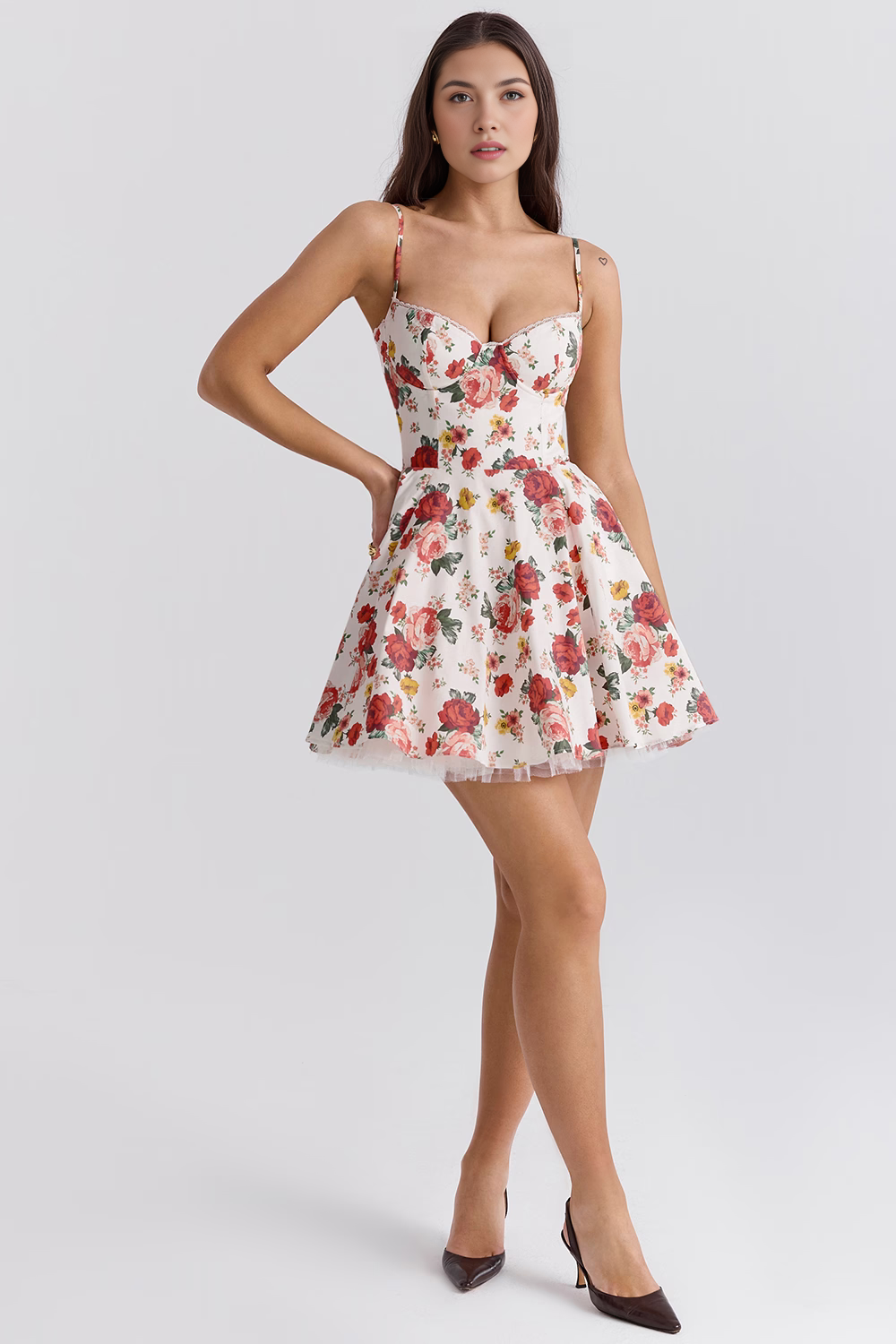 Kurzes Kleid Cloe - Doppellagig