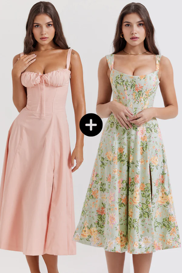 Kleid Bustier Mavie und Olivia - Kaufe 1, erhalte 2