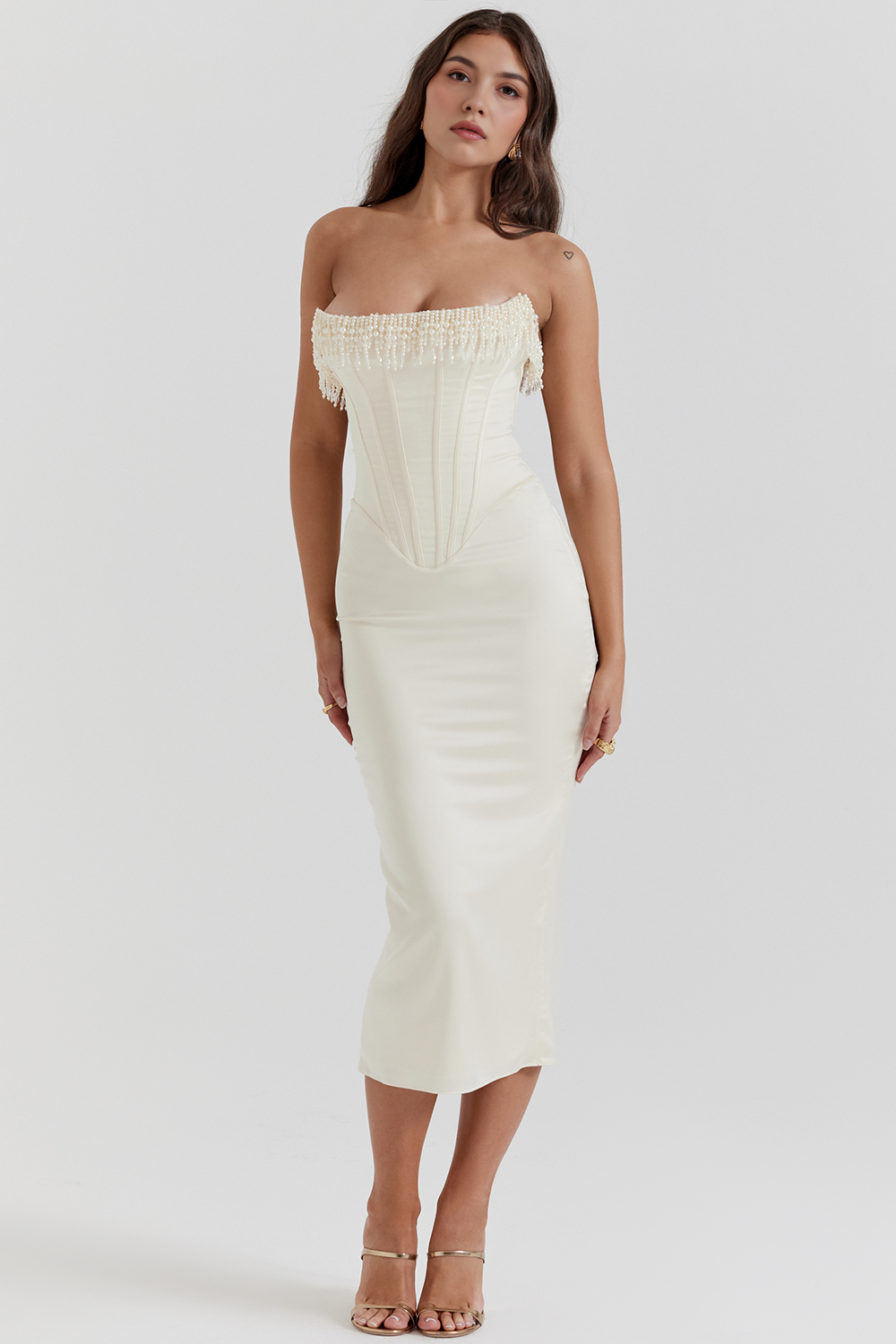 Kleid Korsett Luize Weiß