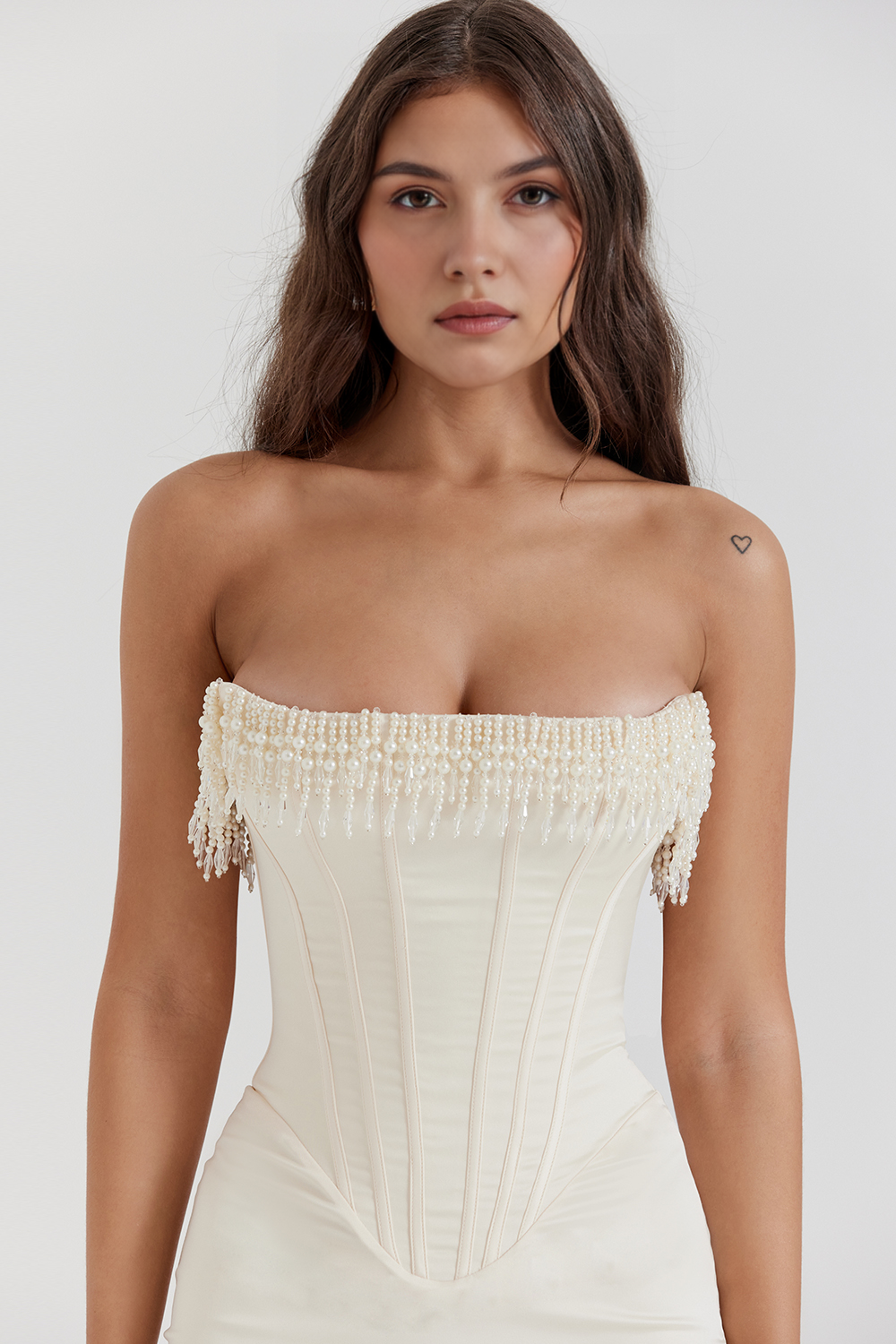 Kleid Korsett Luize Weiß