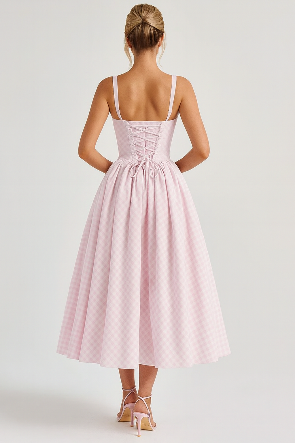 Kleid Bustier Karo